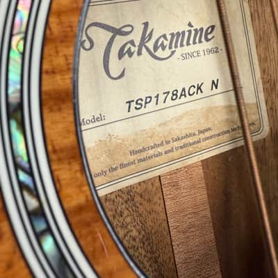 Takamine  TSP178ACK N 2019 -Flame Koa/ Thinline/ Arched Top/ W Pickup image 24