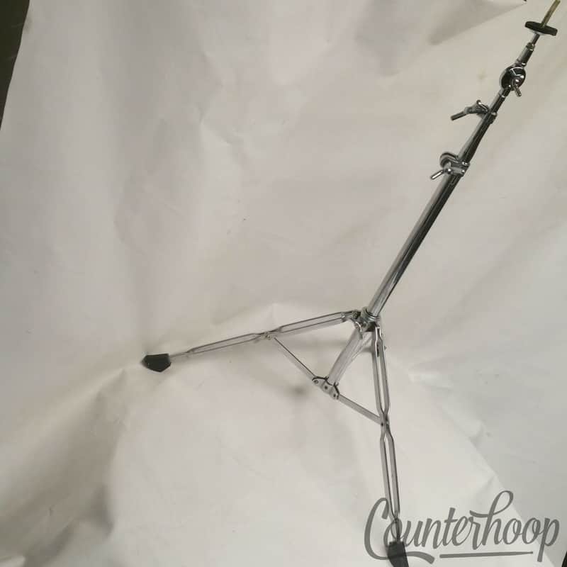 *Pearl Crash/Ride Straight Cymbal Stand Double-Braced Heavy Duty Vintage 70s EXC image 1