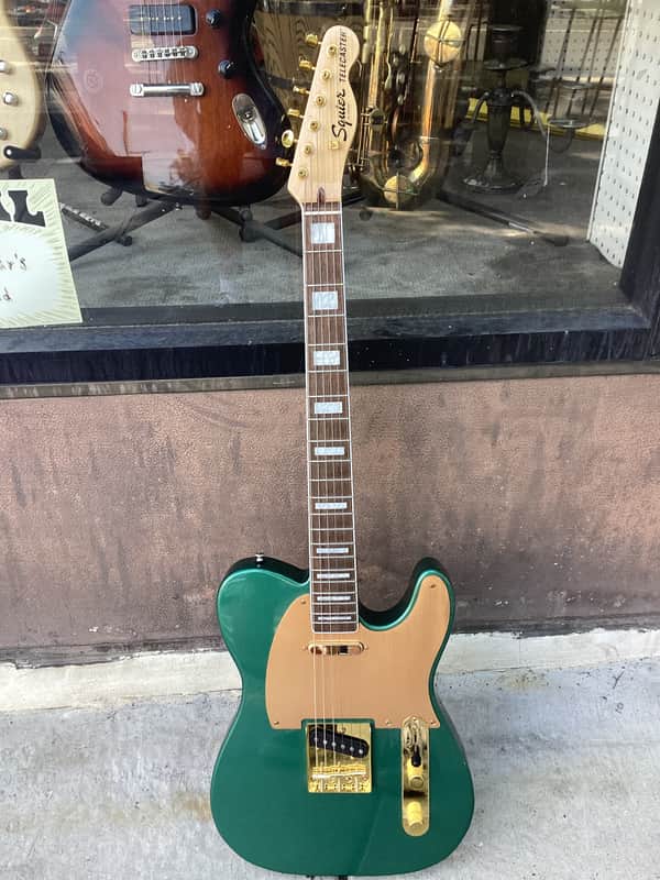 Squier 40th Anniversary Gold Edition Telecaster 2022 - Present - Sherwood Green image 1