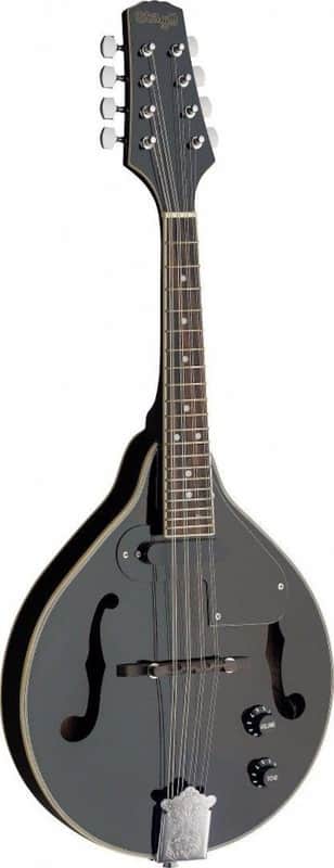 Stagg Model M50E/BLK Black Acoustic/Electric A-style Bluegrass Mandolin image 1