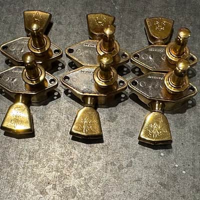 Schaller Bullseye Seal Fast Tuners Gibson Super 400/L5 80’s  - Gold image 4