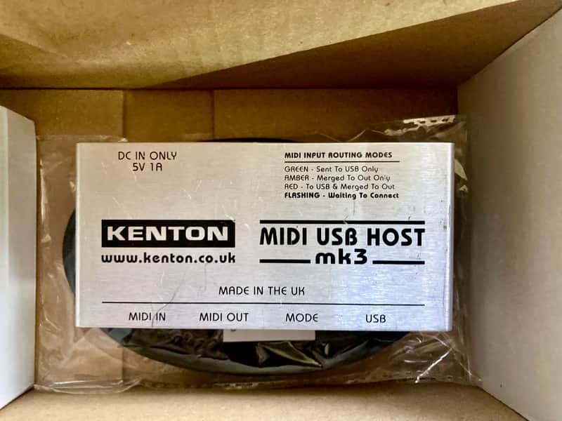 Kenton Kenton MIDI USB Host mk3 MIDI Interface Silver image 1