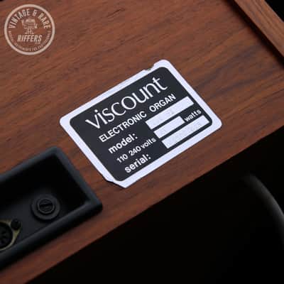 (Video) *Serviced* Viscount UFO 61 Intercontinental Vintage 1970s Italian 61 key Electronic Combo Organ Synth Made in Italy All Original Synthesiser w/ Built-in Drum Machine & Speakers (Similar to Roland CR-68 78 Compu-Rhythm) image 8