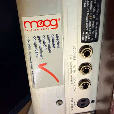 Moog Minimoog Model D 44-Key Monophonic Synthesizer 1979 - Black / Wood image 8