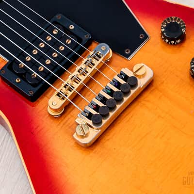 1983 Gibson Explorer E2 CMT Vintage Guitar Cherry Sunburst Flame Top w/ Dirty Fingers, Hangtags & Case image 8