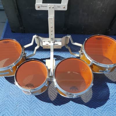 Slingerland Vintage Marching Cutaway Quad Tenors Sparkling Orange Pearl - CAN SHIP! image 3
