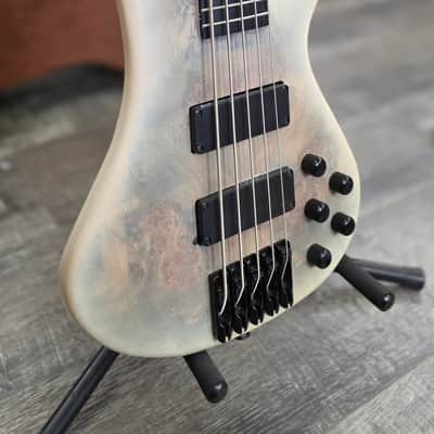 AIO S8-5 5-String Bass Guitar - White Burst GS-056 image 4
