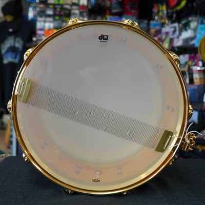 DW USA Collector's Series R30 "Starman" Neil Peart Signature Edge 6x14" Icon Snare Drum image 13
