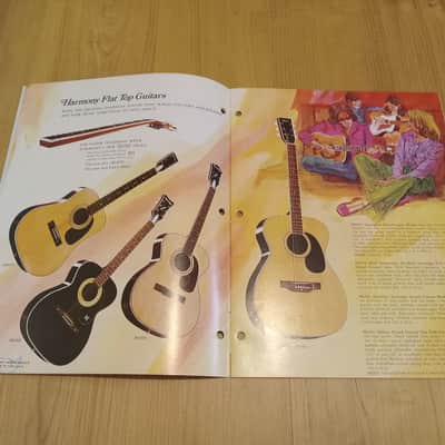 Vintage 1972 Harmony Instrument Catalog! Rare, Original Case Candy, Paperwork! image 3