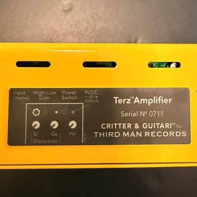 Critter & Guitari Third Man Hardware Terz 15-Watt 1x4" Amplifier (2026) - Yellow image 2