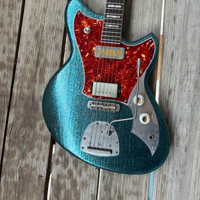 YouTube Vid in Description!! JD Simo’s Novo Serus J Merman Sparkle Modified original soft case electric guitar image 4