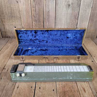 Magnatone Melodier Lap Steel 1950s W/ Original Case - Gray/Green MOTS image 24