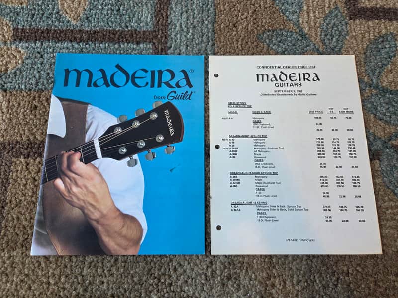 Vintage 1980 Madeira from Guild Catalog & 1981 Madeira Price List! Original Case Candy, Paperwork! image 1