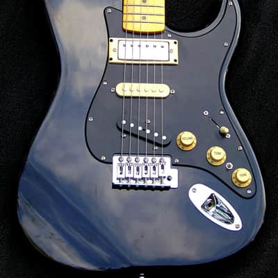 Custom Shop Mahogany 7-Sound Strat+Black Matte Guard+All Maple Neck+Working BridgeTone+Lollar Bridge Tele PU+Treble Bleed Circuit+Matched Custom Neck and Middle Pickups w/Dual Action Truss Rod+Vintage Kluson Style Tuners+Leveled, Crowned+Polished Frets! image 2