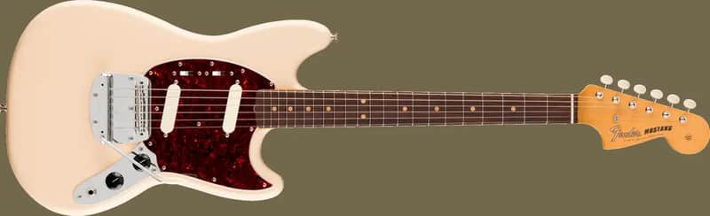 Fender Vintera® III Mid '60s Mustang Electric Guitar Olympic White image 1