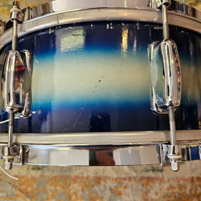 Slingerland No. 151 14x5.5" 3-ply Student Model Snare - Blue/Silver Duco 1960s image 6