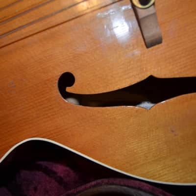 Epiphone Blackstone archtop acoustic 1940's Natural, project guitar. image 19