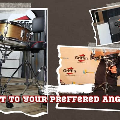 Snare Drum Stand - GRIFFIN Percussion Hardware Tom Holder Practice Pad Mount Key image 8