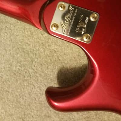 Aria Pro II RSB 80's RED bass guitar image 2