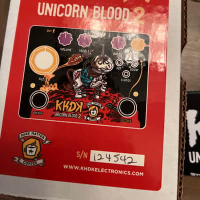 KHDK Electronics Unicorn Blood II Limited Edition Octave Fuzz 2020 - Space Sparkle Dark Matter Graphic image 7