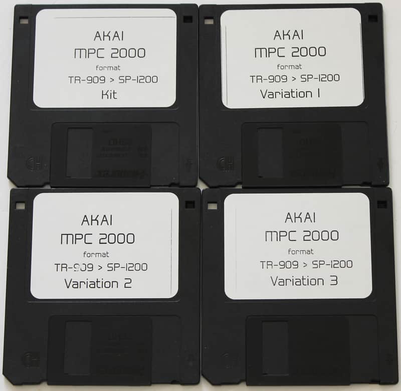 Akai MPC 2000 XL Format Floppy Disk Sample Library TR 909 Drums Sampled Into SP1200 image 1