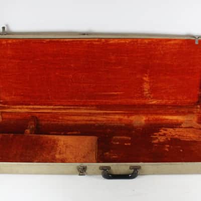 1959-1963 Fender Jazzmaster Jaguar Original Blonde Tolex Hardshell Case Pre-CBS USA 1960 1961 1962 image 7