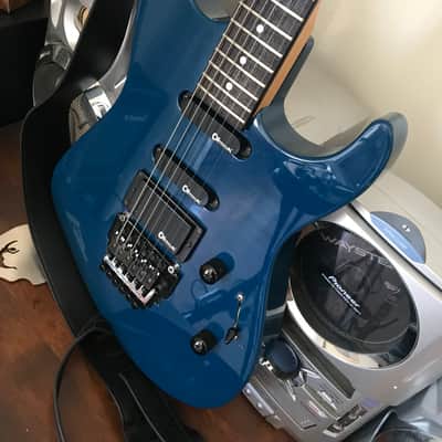 Charvel  (Jackson) CX 692  1992  MIJ - Blue - Dimarzio DP159 FBK Evolution bridge image 15