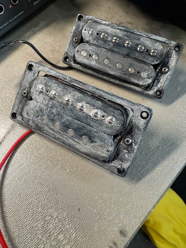 BC Rich Warlock Humbucker Pickups (Bridge and Neck) Black image 1