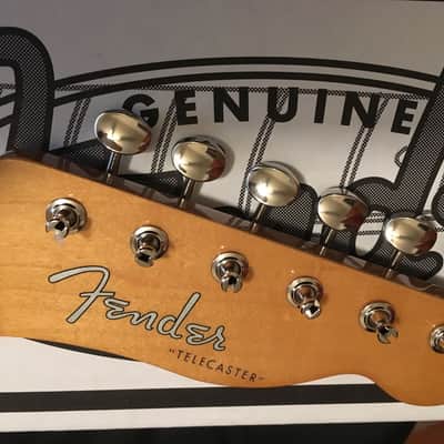 NEW GENUINE FENDER 50S STYLE TELECASTER MAPLE GUITAR NECK WITH TUNERS TELE "C" Shape image 1