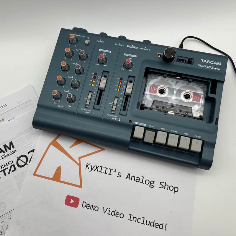 TASCAM Porta 02 MKII Multitrack 4-Track Cassette Recorder {Serviced W/ Pitch Mod} image 1
