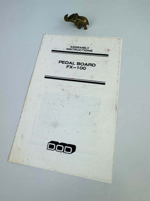 DOD FX-100 Pedal Board Assembly Instructions Manual 1983 image 1