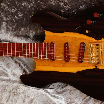 Build to order GB Liuteria Boutique Petra 6 string fiber optic lights edition image 12