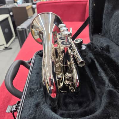 E. F. Durand PT-700N Pocket Trumpet with Case - Nickel image 8