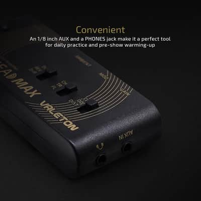 Valeton Rushead Max USB Chargable Portable Pocket Guitar Bass Headphone Amp Carry-On Bedroom Plug-In Multi-Effects image 4