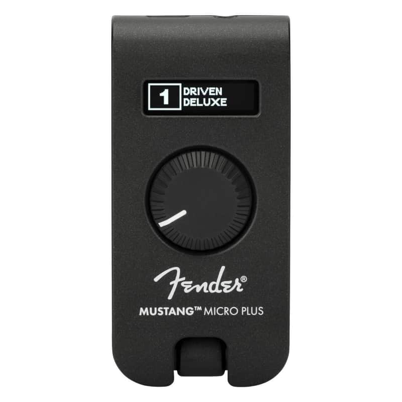 Fender Mustang Micro Plus Digital Amplifier with 50 Amp and Effect Models, 100 Preset Slots and Integrated OLED Display (Black) image 1