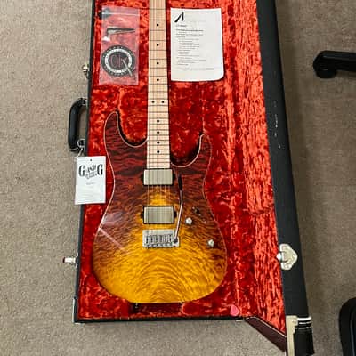 Tom Anderson Guitarworks Li'l Angel 2024 - Quilt Top Fire Wake Surf image 1