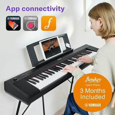 Yamaha NP-15 61-Key Piaggero Portable Keyboard - Black image 8