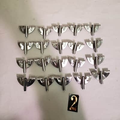 Generic Bass Drum Claws 85 In Total…1960s-1980s  - Chrome image 3