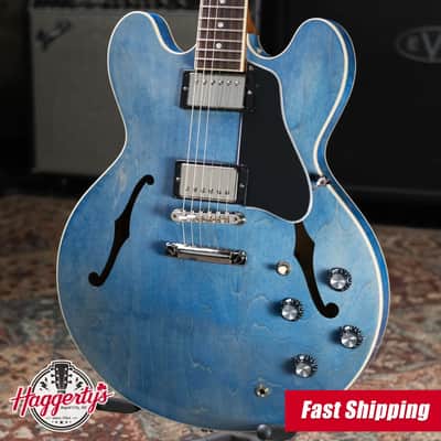 Gibson ES-335 Semi-Hollow Electric Guitar - Ocean Blue with Hardshell Case