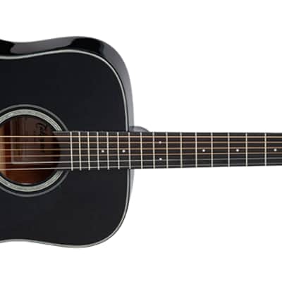 Takamine GD30 BLK G30 Series Dreadnought Acoustic Guitar Gloss Black image 2
