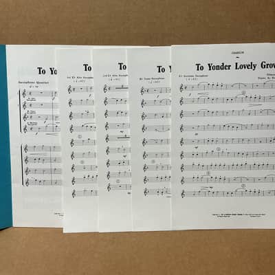Clement Janequin Chanson To Yonder Lovely Grove Saxophone Quartet image 2