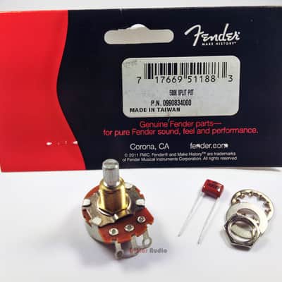 Genuine Fender 500K Split Shaft Pot CTS Guitar Volume/Tone Control Potentiometer image 3