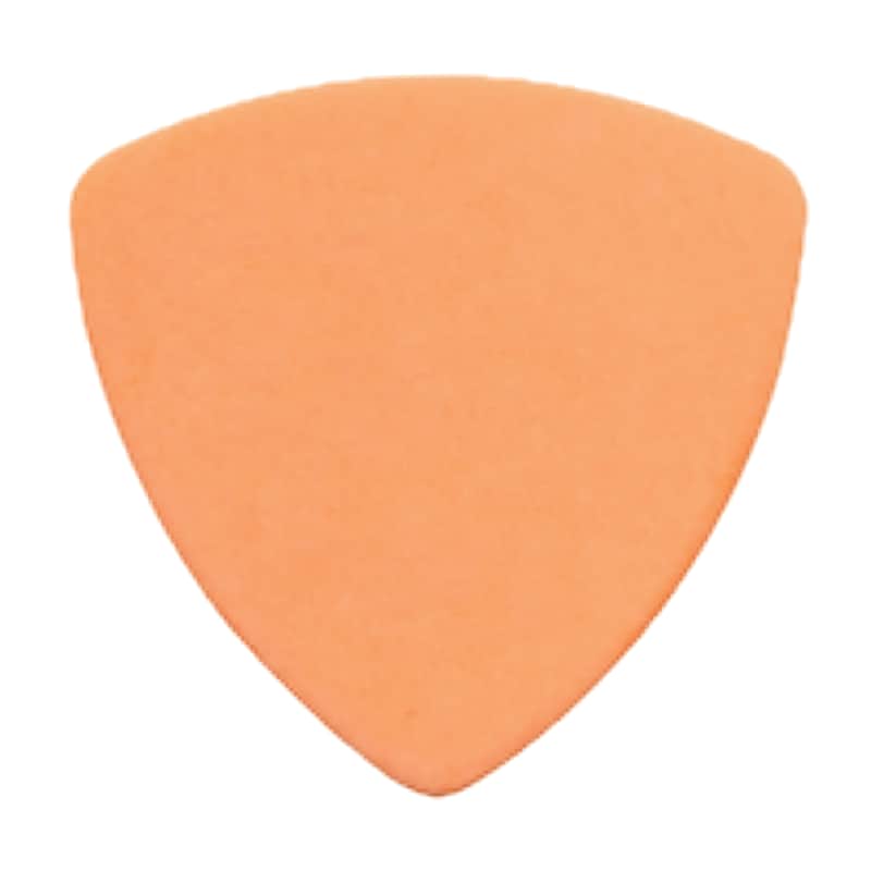 Delrin Orange Guitar Or Bass Pick - 0.60 mm Medium Light Gauge - Premium Made In USA - 346 Rounded Triangle Shape - 1 Pack image 1