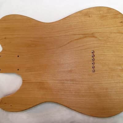 Cherry Wood \ Black Walnut Top Telecaster Tele Body 4lb 13oz 1971 image 7