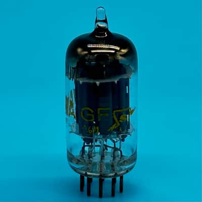 1960s Sylvania 12AU7 ECC82 Vintage Long Plate Halo Getter Preamp Tube! T330 image 4