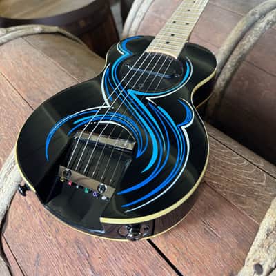 G-Sharp OF-1 Travel Guitar, Three Tone Sunburst (g# tuning, comes w/ gig bag) image 3