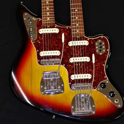 2001 Fender custom shop Masterbuilt doubleneck Jaguar/Bass VI Sunburst image 1