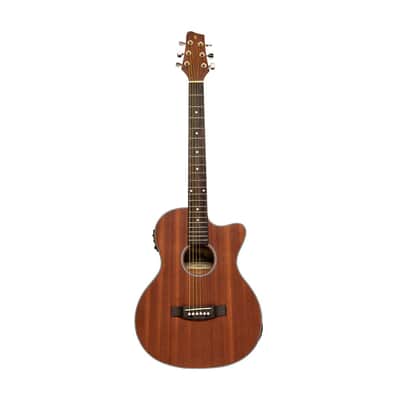 Stagg Auditorium Acoustic Electric Cutaway Guitar - Natural - SA25 ACE MAHO image 6