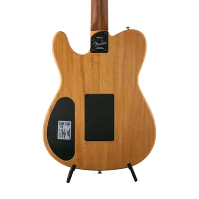 Fender American Acoustasonic Telecaster Guitar w/Bag, Ebony Fretboard, Natural, US214XXXX image 5