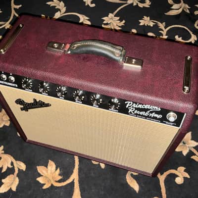 Fender '65 Princeton Reverb Reissue "Bordeaux Reserve" FSR Limited Edition 12-Watt 1x12" Guitar Combo 2010s - Wine Red / Wheat image 7
